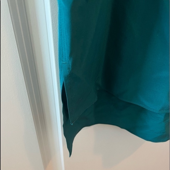 RAG & BONE Ribbed Neck Sleeveless Green Shift Dress Size L - Picture 7 of 16